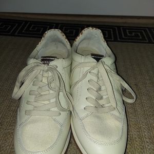 Birdies The Roadrunner Low Retro Tan Leather Leopard Heel Women's Sz 9.5 Shoes